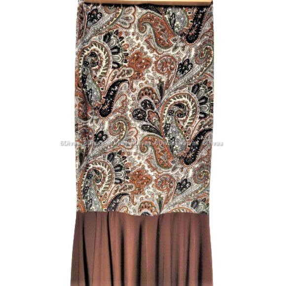Long SKIRT Maxi Skirt Mermaid Style Figure Hugging- One Size - Picture 5 of 8